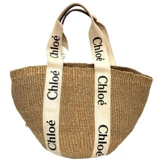 Chlo&eacute; Beige Ivory Paper Basket (Pre-Owned)