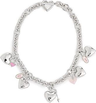 Kendra Scott Jayna Statement Womens Necklace Womens Necklace Silver Ivory Mother-of-Pearl, Brass/Rhodium-Plated