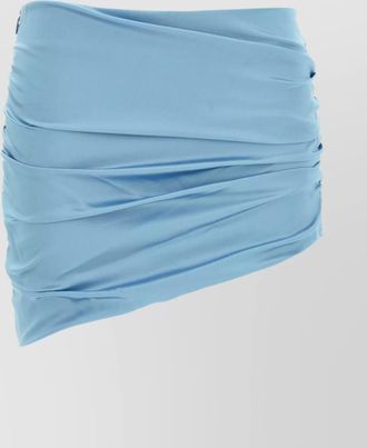 Alessandra Rich mini skirt with asymmetric design and ruched detailing