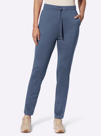Heine Schlupfhose HEINE, Damen, Gr. 34, Normalgr&ouml;ssen, blau (rauchblau), 70% Viskose, 25% Polyamid, 5% Elasthan, unifarben, Hosen Schlupfhose