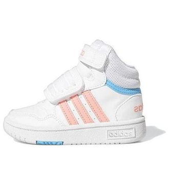 adidas (TD) adidas Hoops Mid White Pink Blue GW6112