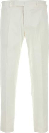 Pantaloni Torino White Stretch Cotton Pant