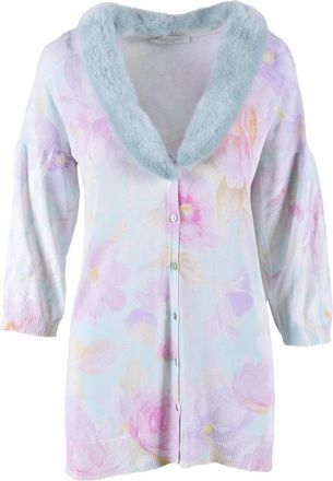 Blumarine Silk and Elastane Cardigan - Multicolor