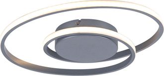 Reality Reality Leuchten - Zibal Aluminio Plaf&oacute;n Espiral Led 22w Regulable &Oslash;39 Cm Trio Lighting