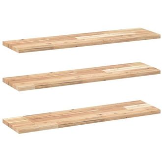 vidaXL Estantes Flotantes 3 Uds Madera Acacia Sin Tratar 100x20x2 Cm Vidaxl