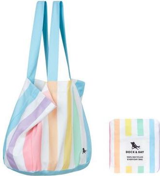 Dock & Bay Foldable Everyday Tote Bag in Unicorn Waves at Nordstrom, Size Medium