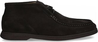 BOSS lace-up suede boots - Brown