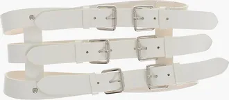 Dsquared2 Cintura Bustier TRIPLE in Pelle 150mm Dsquared2
