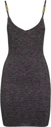 GCDS Lurex Viscose Jurk - Dames - Korte kleedjes - Veelkleurig - L - Polyester - Kleedjes