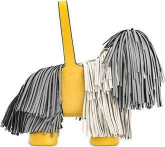 JW PEI Nita Puppy Shape Fringed Faux Leather Handbag in Gray at Nordstrom