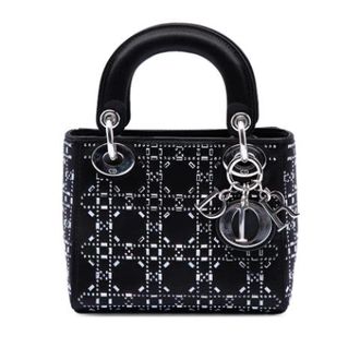 Dior Pre-owned Lady Dior - Dames - Pre-owned - Zwart - Maat: ONE Size Satijn