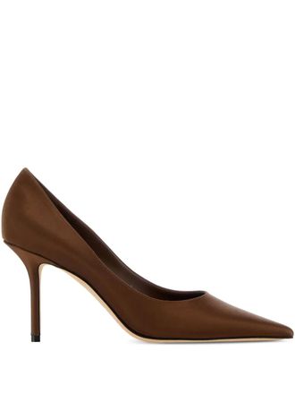 Jimmy Choo London 85mm Love heeled pumps - Brown