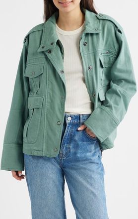 Free People Kali Utility Jacket in Forest Run at Nordstrom, Size X-Small