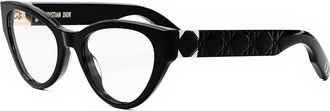 Dior LADY 9522 O B1I Demo Cat Eye Ladies Eyeglasses CD50098I 001 52