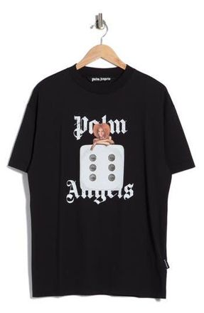 Palm Angels Dice T-Shirt in Black White at Nordstrom Rack, Size Xxx-Large