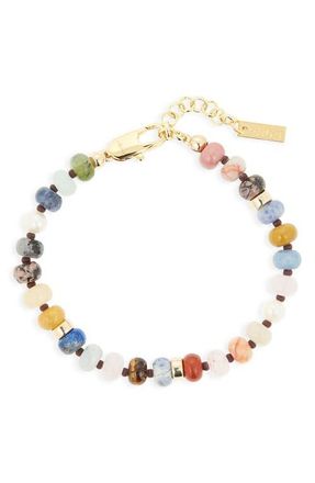 &Eacute;liou Koda Stone Bead Bracelet in Gold Multi at Nordstrom, Size Small