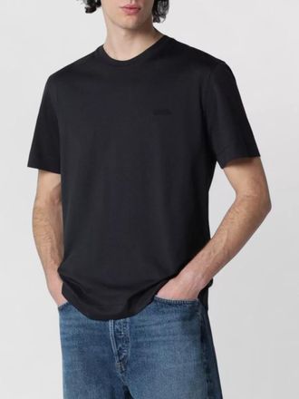 Ermenegildo Zegna logo embroidered crew neck short sleeve t-shirt