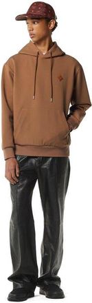 MCM Essential Logo Patch Ponte Hoodie in Cognac at Nordstrom, Size X-Large