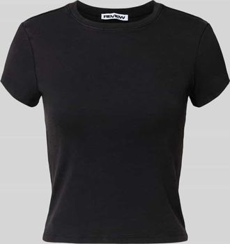 Review T-Shirt mit Rundhalsausschnitt in Black, Größe XL