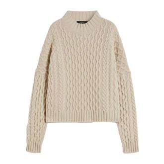 Max Mara Dames, Truien, Beige, Maat: M Wol