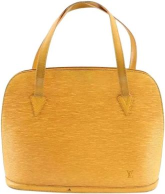 Louis Vuitton Pre-owned Lussack Cabas - Dames - Vintage Handtas - Geel - ONE Size - Vintage