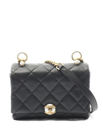Chanel 2019 quilted-design mini shoulder bag - Zwart