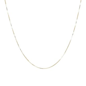 Autentica 18 Fine Box Chain Necklace