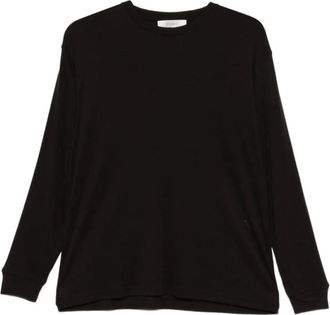 STUDIO NICHOLSON Long Sleeve Tops, female, Black, Size: 2XS Simmons Long Sleeve Top