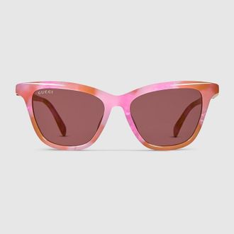 Gucci Cat Eye Sunglasses, Red