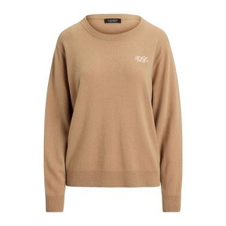 Ralph Lauren Jersey de cuello redondo - Knitwear - Mujer - Beige - XS