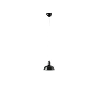 Netlighting Tatawin Small Dome Pendant Ceiling Light Black Gloss Black 1x E27