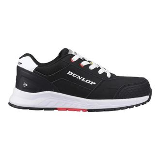 Dunlop Heren Storm Lederen Veiligheidsschoenen (Zwart/Wit/Rood)