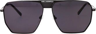 Karl Lagerfeld Kl 350Sn Zonnebril - Heren - Zonnebrillen - Zwart - 58 MM - Accessoires