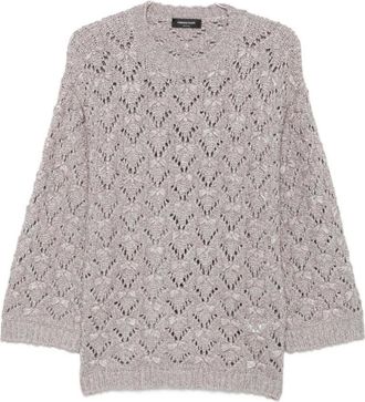 Fabiana Filippi Jersey de punto abierto - Knitwear - Mujer - Gris - M