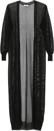 Herno Cappotto con lavorazione a maglia - Nero