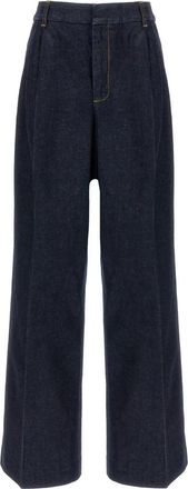 Zimmermann Illustration Denim Jeans - Dames - Loose Fit Jeans - Blauw - 2XS - Denim - Jeans