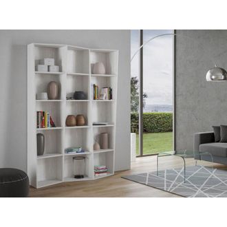 Itamoby Librer&iacute;a Dise&ntilde;o Moderno De Pared Blanca Sal&oacute;n Oficina Trek 3