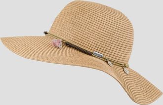 Chillouts Sonnenhut CHILLOUTS Atlanta Hat, Damen, Gr. S (M), braun, Stroh, H&uuml;te Sonnenhut, femininer Sonnenhut aus Papierstroh