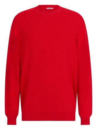 Malo textured sweater - Rood