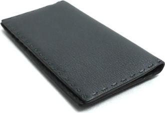 Fendi Pre-owned Wallets, male, Gray, Size: ONE SIZE Pre-owned Long wallet (bi-fold)