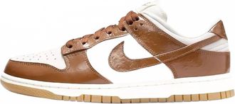Nike Womens Dunk Low Basketball Sneakers In Phantom/ale Brown-Sail