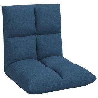 vidaXL Sill&oacute;n Ajustable Azul Tela Vidaxl