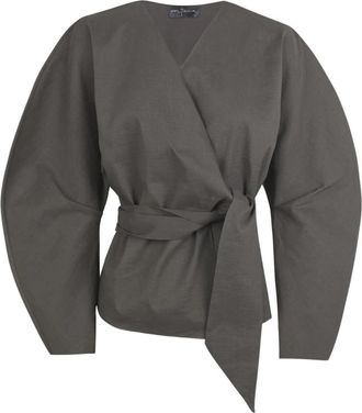 Cortana Brenna Jacket - Dames - Kimonos - Grijs - XS - Hennep - Overhemden