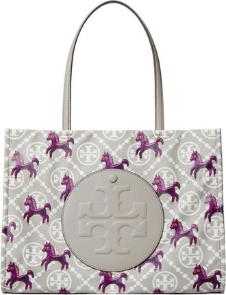 Tory Burch Borsa tote Ella con stampa - Grigio