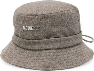 Jacquemus Silk & Nylon Hat - female - Jacquemus - Accessories - Brown - 60 CM - Accessories