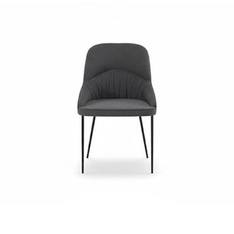 Stones Set of 2 GINEVRA chairs, Dark gray