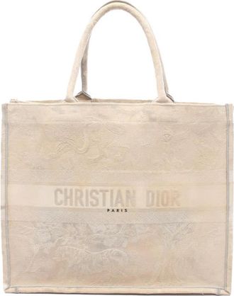 Dior Pre-owned Dior Large Canvas Embroidered Dioriviera Toile De Jouy Book Tote Ladies Y6KF4WN1V6W0SCCF