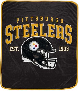 Pegasus Sports Pittsburgh Steelers Nfl Team Vintage Helmet Fleece Throw