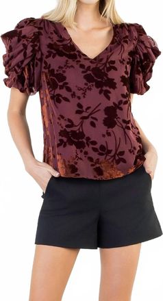 THML Clothing Womens Maribel Top In Red