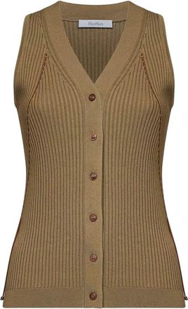 Max Mara Dames, Tops, Bruin, Maat: XL